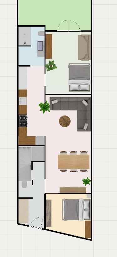 Located - Groundfloor & Garden Appartement
